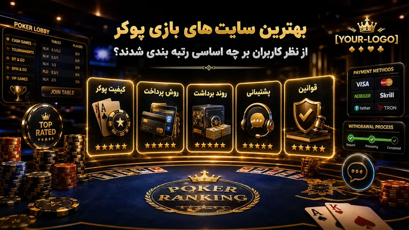 بهترین سایت‌های بازی پوکر از نظر کاربران بر چه اساسی رتبه‌بندی شدند؟