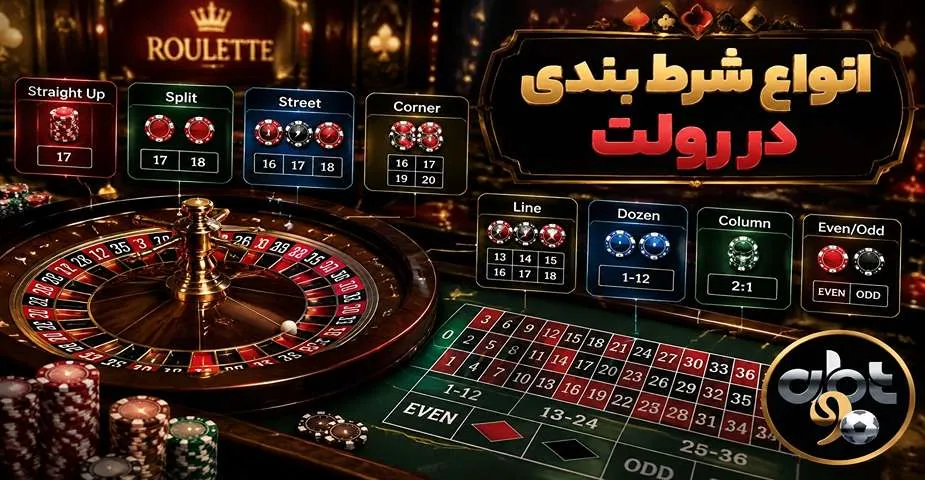 انواع شرط بندی بازی رولت